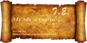 Tőkés Evelin névjegykártya